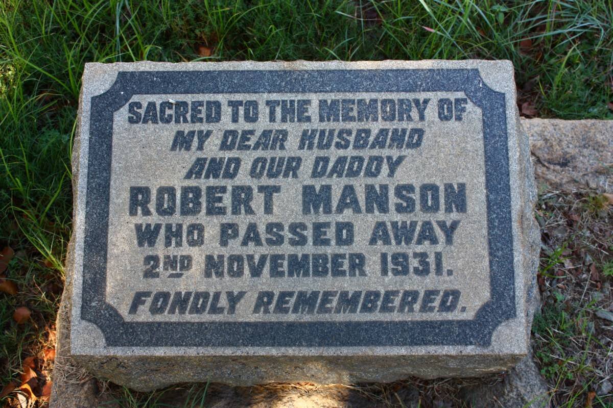MANSON Robert -1931