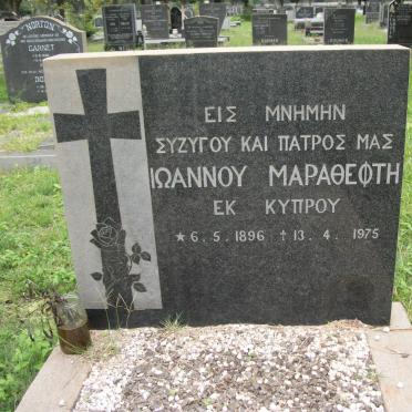 MARATHEFTI John 1896-1975