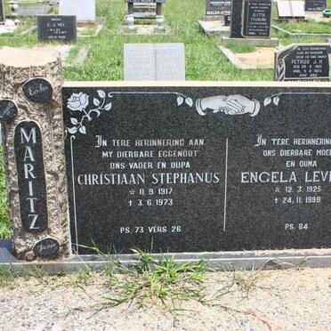 MARITZ Christiaan Stephanus 117-1973 &amp; Engela Levina E. 1925-1998