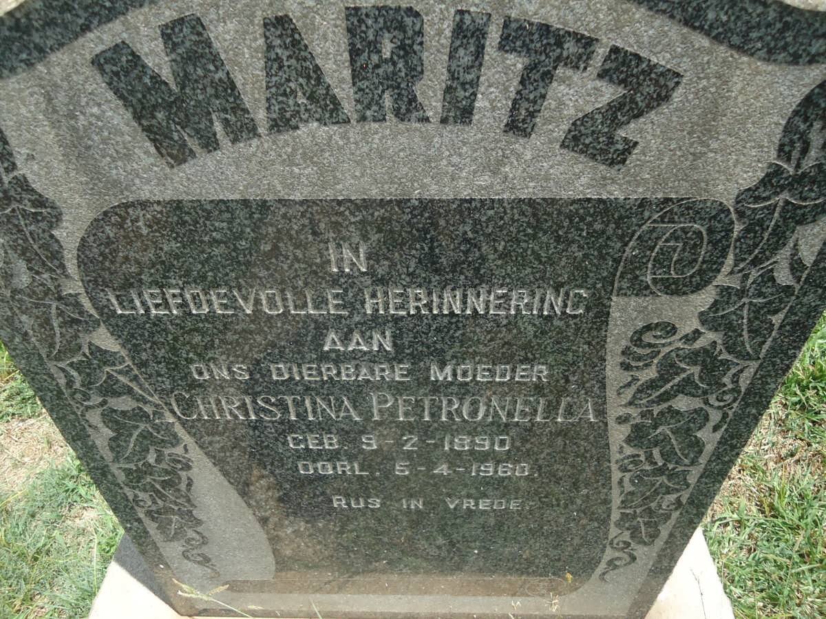 MARITZ Christina Petronella 1890-1960