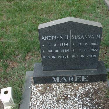 MAREE Andries H. 1894-1984 &amp; Susanna M. 1898-1977