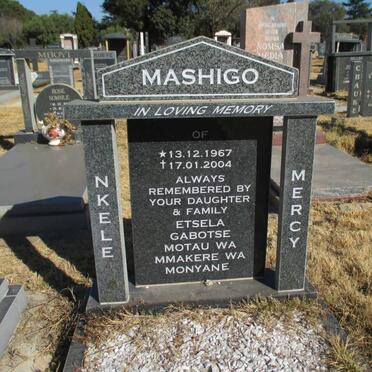 MASHIGO Nkele Mercy 1967-2004
