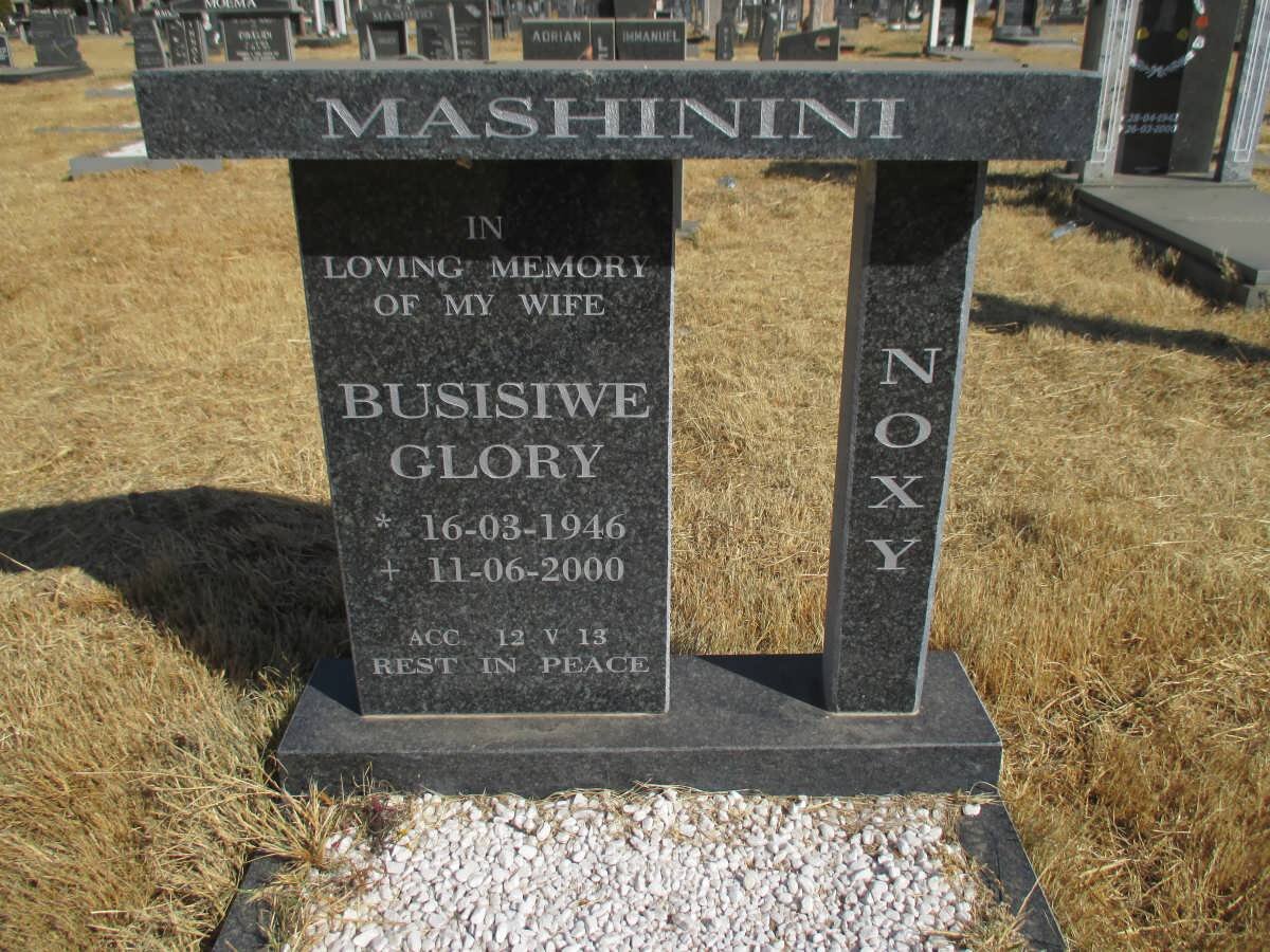MASHININI Busisiwe Glory 1946-2000