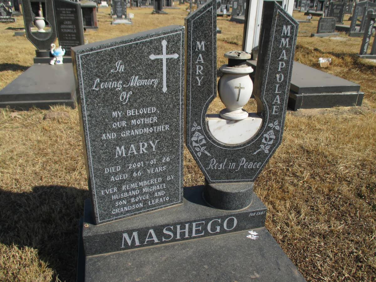 MASHEGO Mary Mmapolae -2001