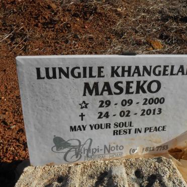 MASEKO Lungile Khangelani 2000-2013