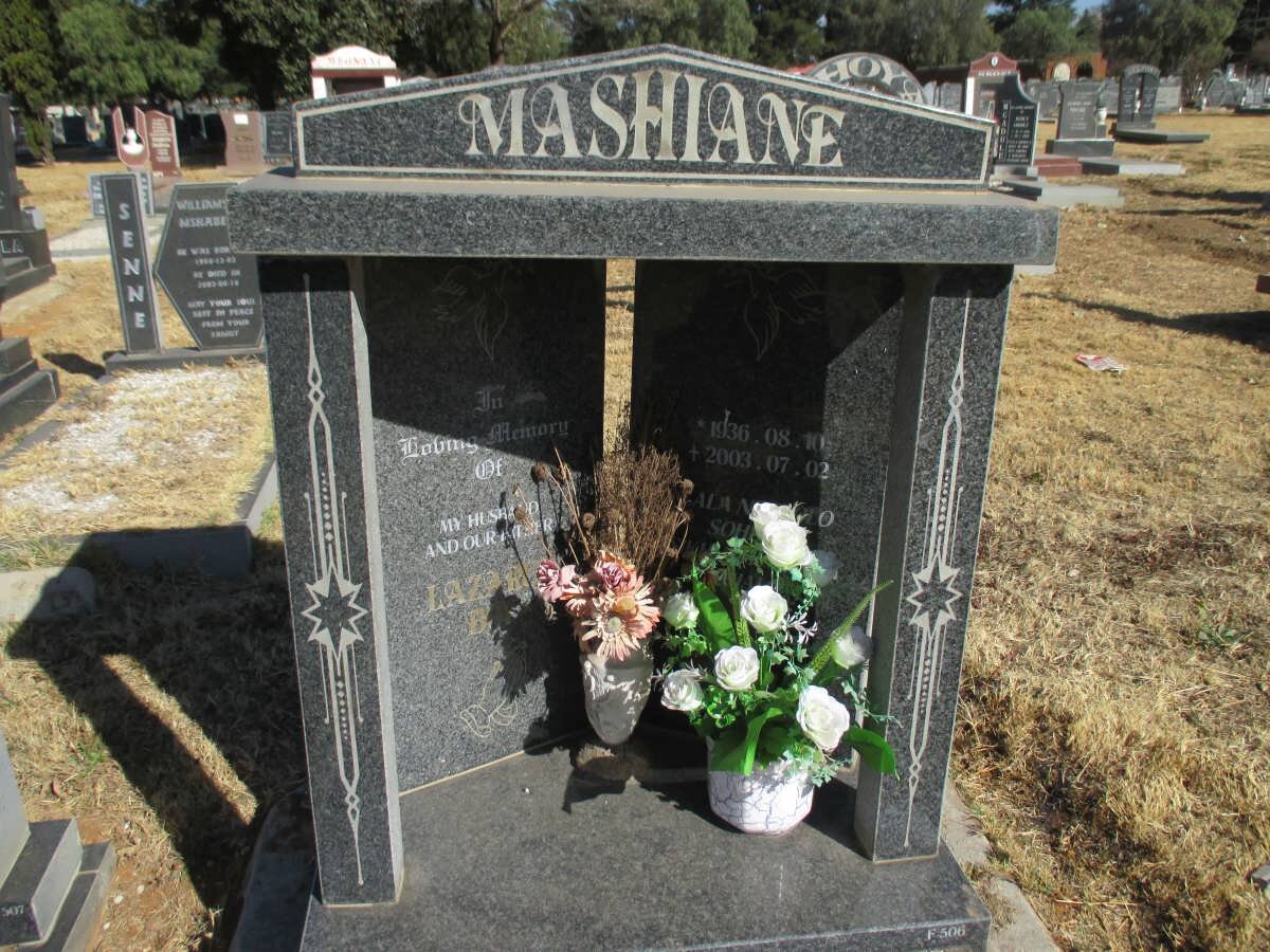 MASHIANE Lazarus N? 1936-2003