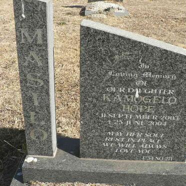 MASILO Kamogelo Hope 2003-2004