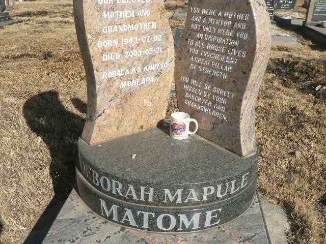 MATOME Deborah Mapule 1943-2003