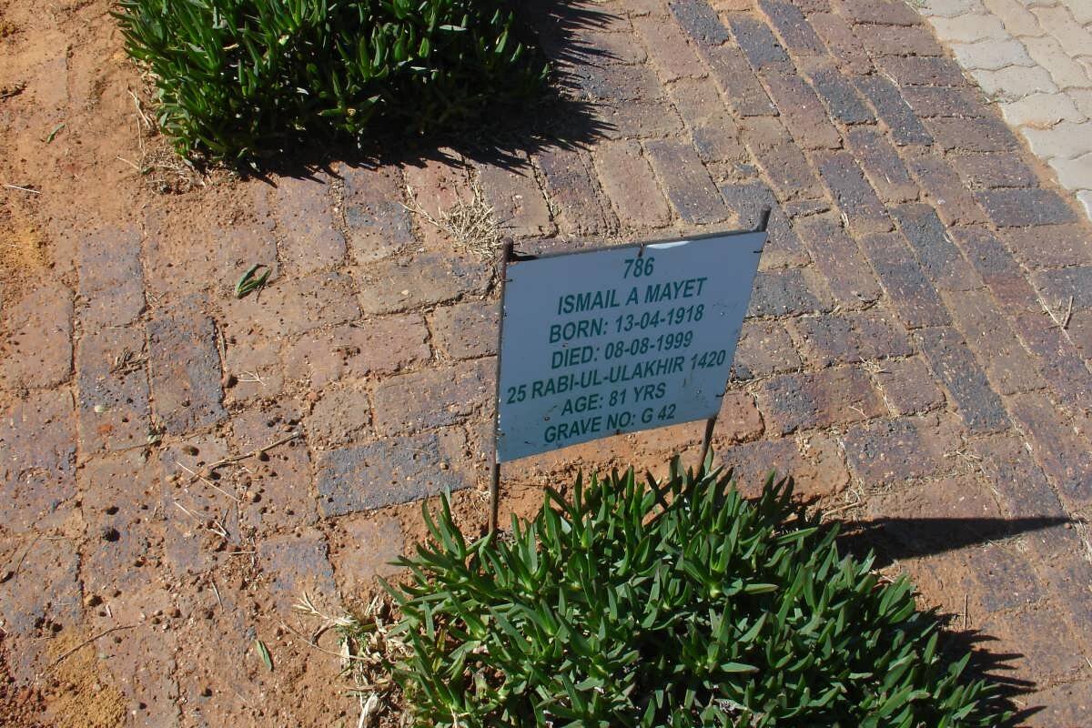 MAYET Ismail A. 1918-1999