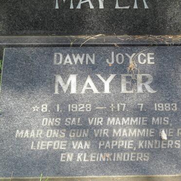 MAYER Dawn Joyce 1928-1983 :: MAYER Deon Ernest 1958-1978