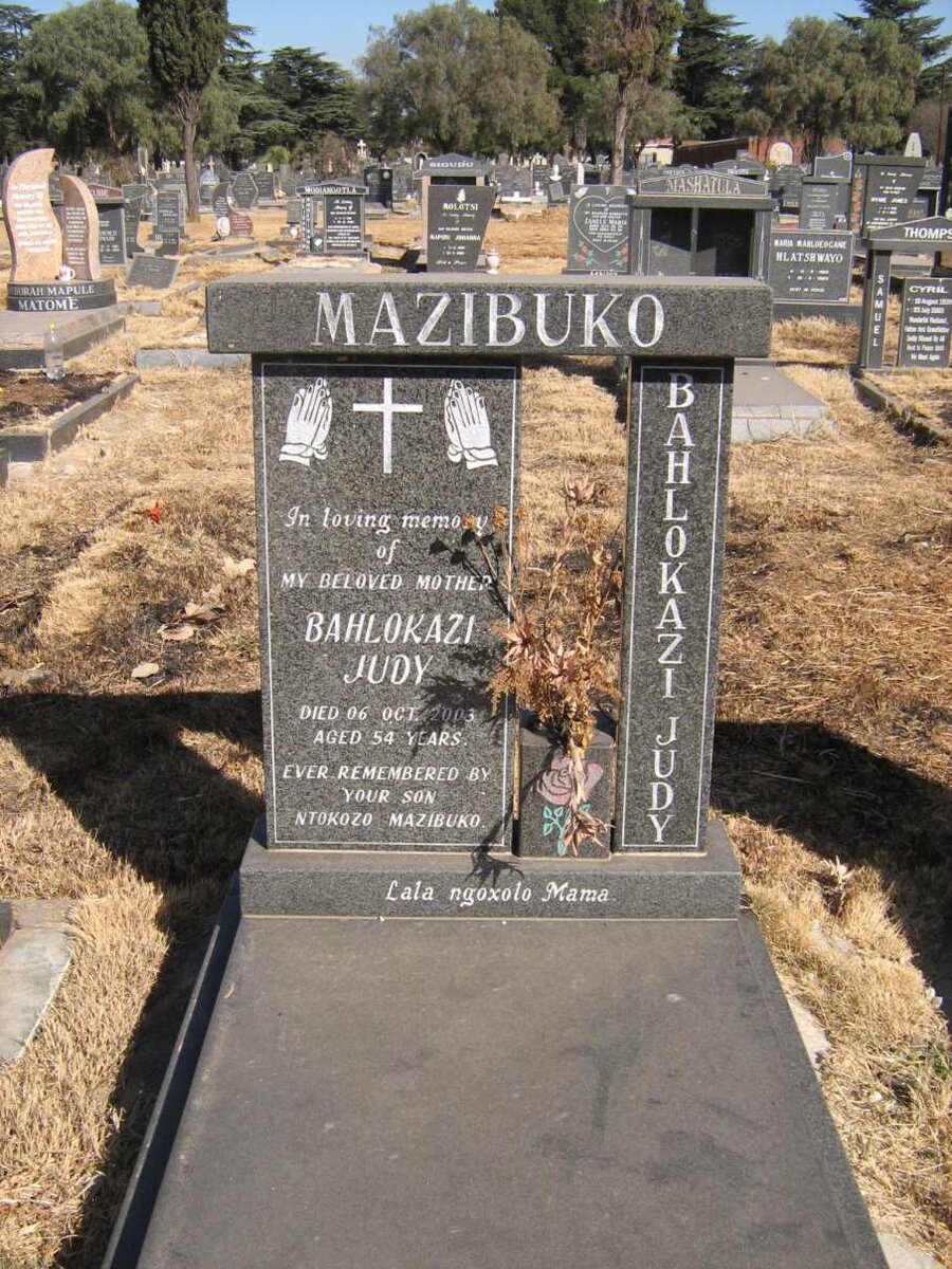 MAZIBUKO Bahlokazi Judy -2003