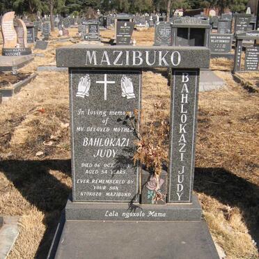 MAZIBUKO Bahlokazi Judy -2003
