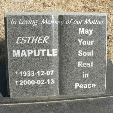 MAPUTLE Esther 1933-2000