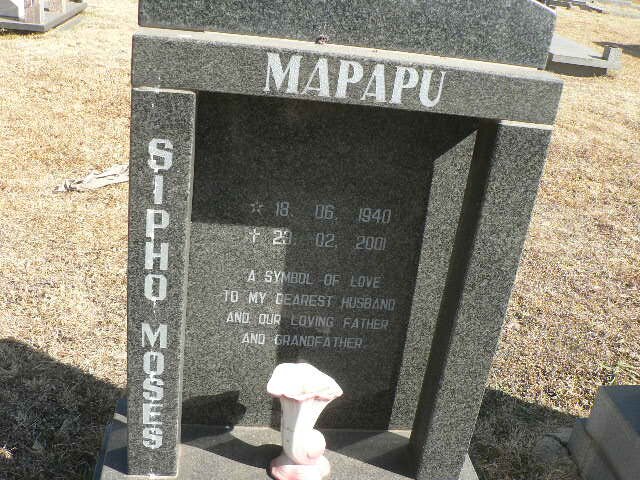 MAPAPU Sipho Moses 1940-2001