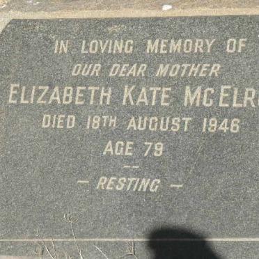 McELROY Elizabeth Kate -1946