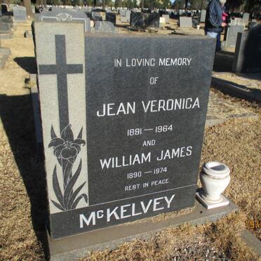 McKELVEY William James 1890-1974 &amp; Jean Veronica 1891-1964