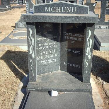 MCHUNU  Kadali Meshack 1927-2003