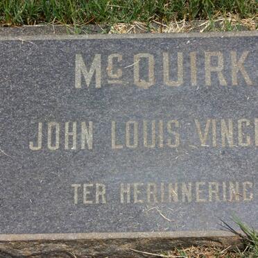 McQUIRK John Louis Vincent