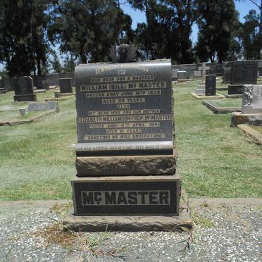 McMASTER Elizabeth Williamson nee FREW -1941 :: McMASTER William -1938