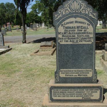 MCCALL Thomas -1927