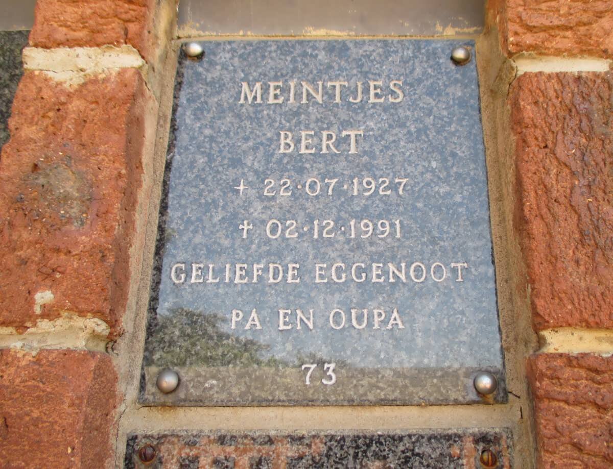 MEINTJES Bert 1927-1991