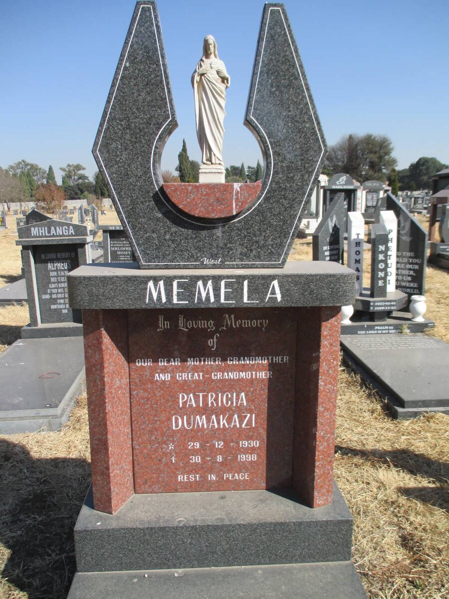 MEMELA Patricia Dumakazi 1930-1998