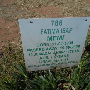 MEMI Fatima Isap 1935-2008