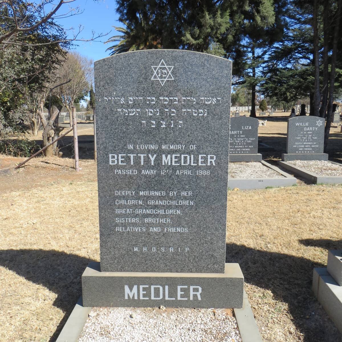 MEDLER Betty -1988
