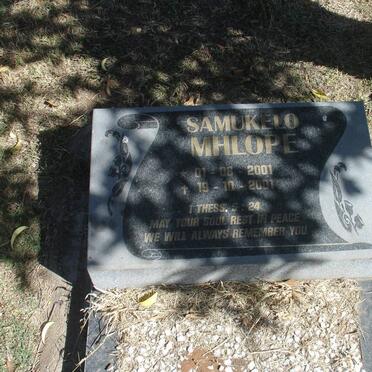 MHLOPE Samukelo -2001