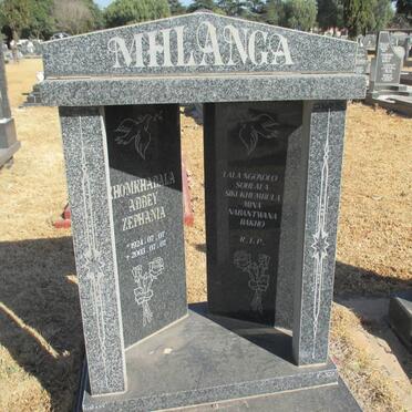 MHLANGA Khomkhabala Abbey Zephania 1924-2003