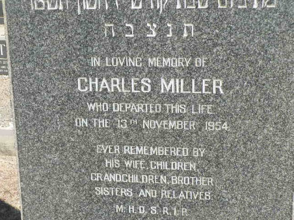 MILLER Charles -1954