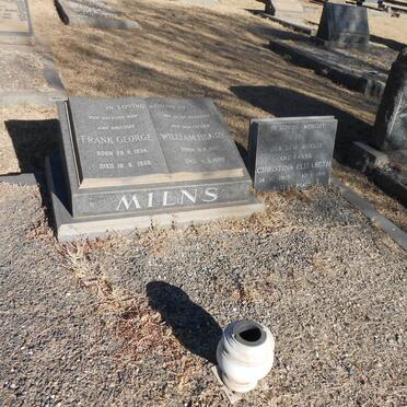 MILNS William Henry 1910-1969 :: MILNS Frank George 1934-1954 :: MILNS Christina Elizabeth 1910-1991