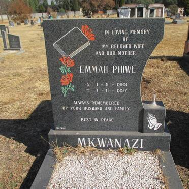 MKWANAZI Emmah Phiwe 1968-1997