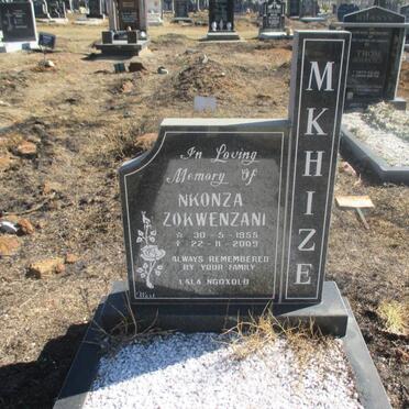 MKHIZE Nkonza Zokwenzani 1955-2009
