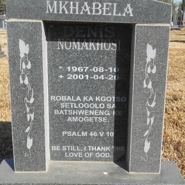 MKHABELA Nomakhosi 1967-2001