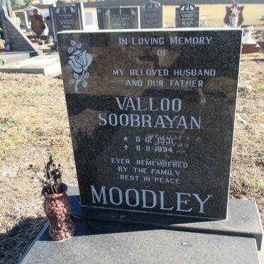 MOODLEY Valloo Soobrayan 1931-1994