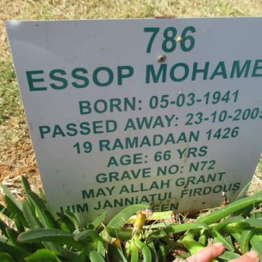 MOHAMED Essop 1941 - 2005