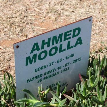 MOOLLA Ahmed 1949-2012