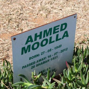 MOOLLA Ahmed 1949-2012