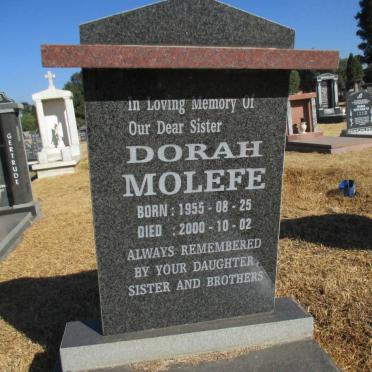 MOLEFE Dorah 1955-2000