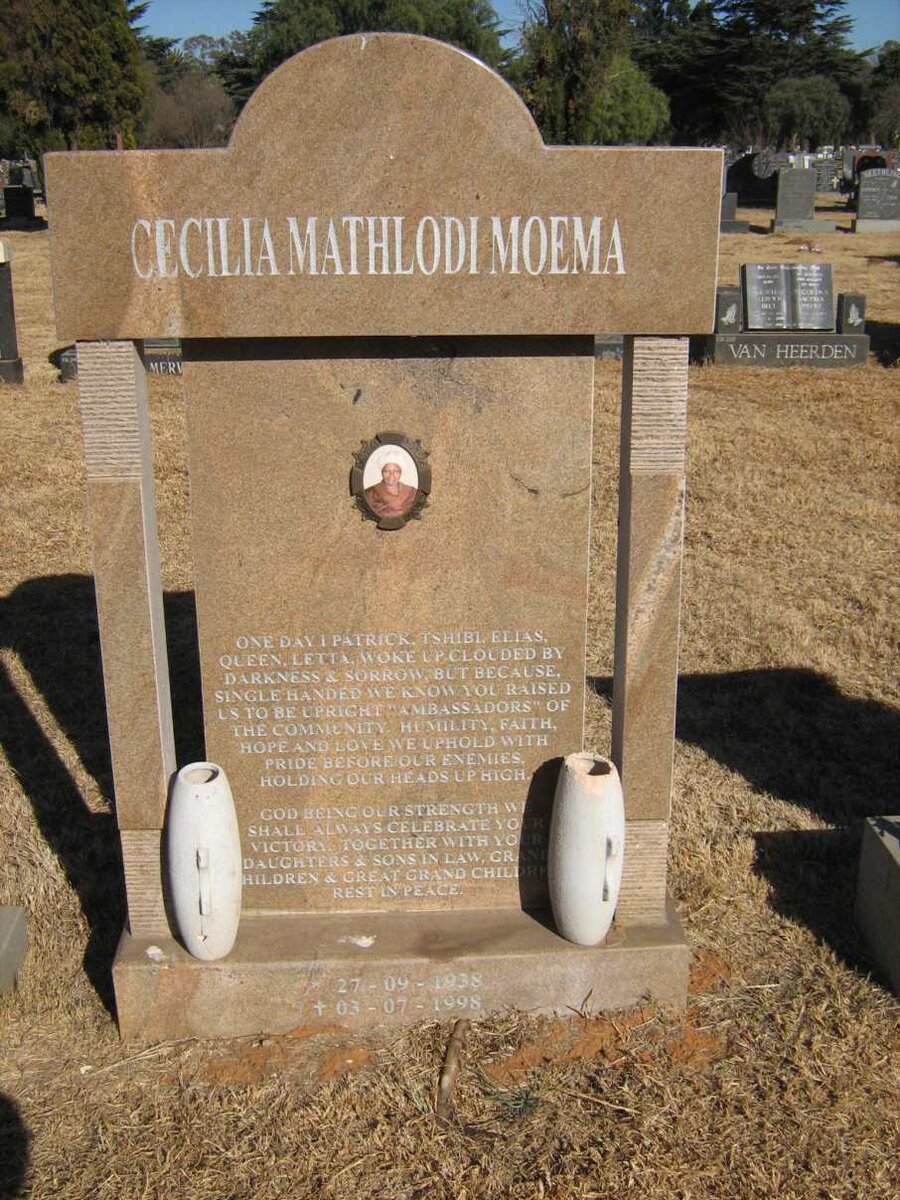 MOEMA Cecilia Mathlodi 1938-1998