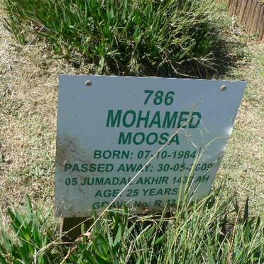 MOOSA Mohamed 1984-2009