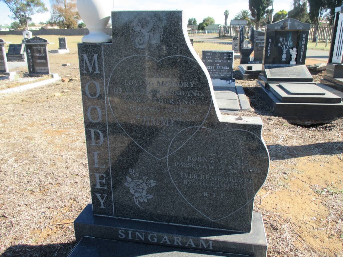 MOODLEY Jimmy 1942-1995