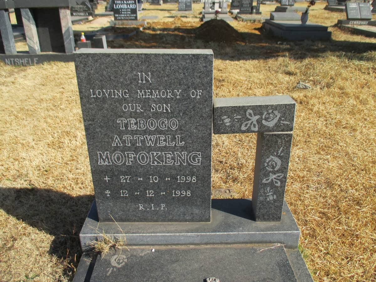 MOFOKENG Tebogo Attwell 1998-1998