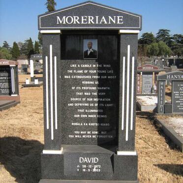 MORERIANE David 1972-2003