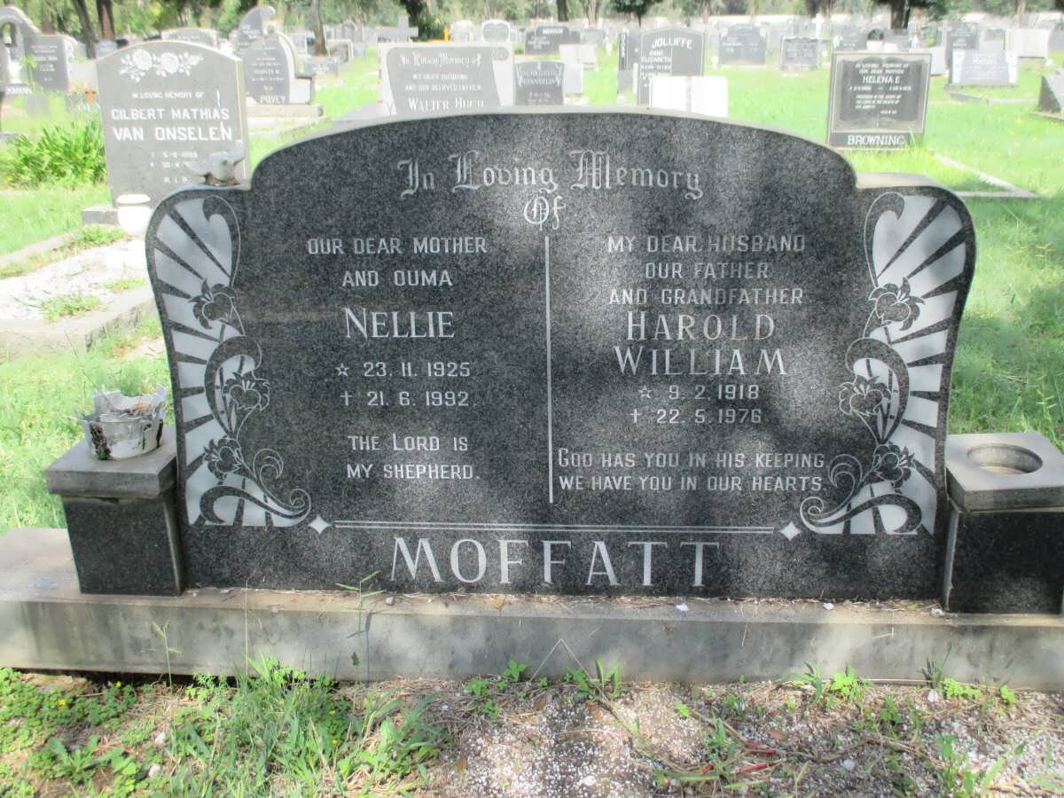 MOFFATT Harold William 1918-1976 &amp; Nellie 1925-1992