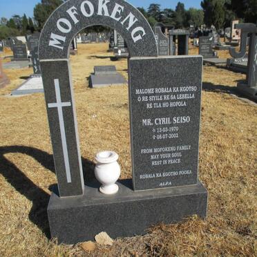 MOFOKENG Cyril Seiso 1970-2002