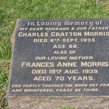 MORRIS Charles Gratton -1935 &amp; Frances Anne -1939