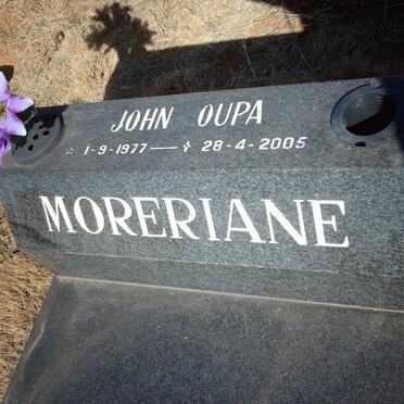 MORERIANE John Oupa 1977-2005