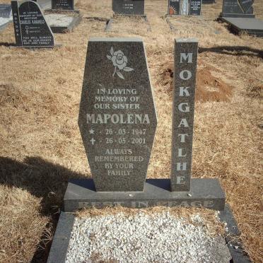 MOKGATLHE Mapolena 1947-2001